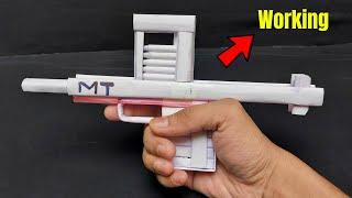 Paper Pistol Gun  How to Make a Paper Pistol Gun With Upper Side Magazine That Shoots Paper Bullets