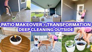 EXTREME DEEP CLEAN WITH ME + PATIO MAKEOVER   HOURS OF SPEED CLEANING MOTIVATION  JAMIES JOURNEY