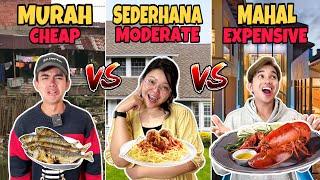 MAKAN MAKANAN MURAH vs SEDERHANA vs MAHAL  SERONOKNYA DAPAT MAKAN BURGER RM100