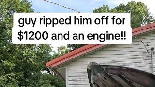 Mechanic took his money and engine