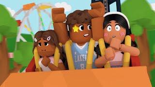 Going to an AMUSEMENT PARK *NO PARENTS...CRASHED DATE* Roblox Voiced Roleplay #roleplay