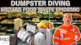 DUMPSTER DIVING THE UK HAS A FOOD WASTE EPIDEMIC LETS SEE WHAT WE FIND .