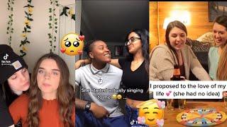 Cute Lesbian Couples Compilation️‍