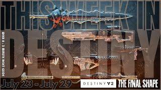 This Week In Destiny  3 Minute Reset Guide - July 23rd 2024  Final Shape Week 8 Echoes Act II