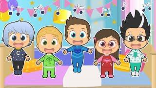 FIVE LITTLE BABIES ‍️ With the Pijama Superheroes