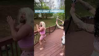 Regular beer drinkers vs bud light drinkers #shorts #beer #comedy #funny