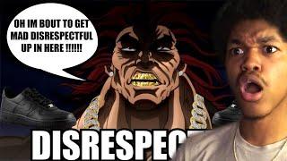 THE MOST DISRESPECTFUL MOMENTS IN ANIME HISTORY 2 THE YUJIRO HANMA SPECIAL REACTION