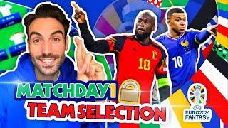 UPDATED DRAFT  NO ENGLAND  Euro 2024 fantasy tips  Matchday 1