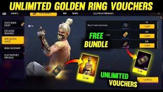 CLAIM FREE GOLD RING VOUCHER FREE BUNDLE FF NEW EVENT TODAY FREE FIRE NEW EVENT GARENA FREE FIRE