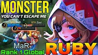 Monster 1k++ Matches Ruby 85% Current Win Rate - Top 1 Global Ruby by MaR. - Mobile Legends