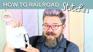 How to Railroad Your Cross Stitch  Caterpillar Cross Stitch