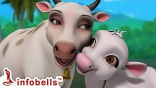 Meri Gaiya Aati hai Mujko Dooth Dethe Pilati Hai  Infobells Kids Video 480P