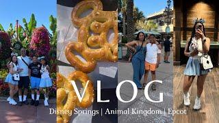 DISNEY WORLD VLOG PT1 disney springs  animal kingdom  Epcot  WE’RE IN DISNEY BABY