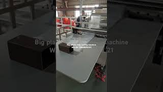 Big plastic bag cutting machine for garbage bag industry bag #bagcuttingmachine #bagmakingmachine