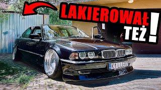 w BLASZANYM GARAŻU zbudował NAJBARDZIEJ LUKSUSOWE E38  VIP STYLE BMW 740i