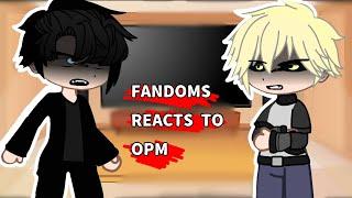 Fandoms Reacts to OPM Genos and Saitama pt 2?