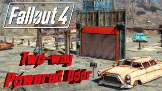 FALLOUT 4 Logic Gate Tutorial - How to make a 2-way door with an emergency lockdown