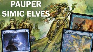 One Elf Two Elf Green Elf Blue Elf Pauper Simic Elves Aggro-Tempo-Combo? All commons budget MTG