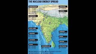 nuclear energy plant in India map
