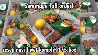 Seminggu full orderan Resep nasi liwet komplit 175 box