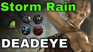 4 Stone Storm Rain Deadeye League Start Highlights - Maven Uber Elder Test - Path of Exile 3.24