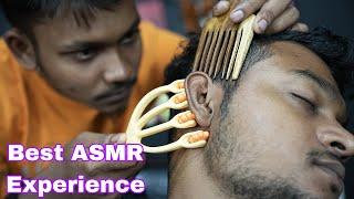 Feel This ASMR Experience By Head Scratching And Tapping Head Massage  Neck Cracking Indian Massage