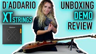 DADDARIO XT STRINGS  UNBOXING DEMO & REVIEW