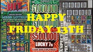 HAPPY FRIDAY 13TH$180 TEXAS LOTTERY SCRATCH OFFS TICKETS