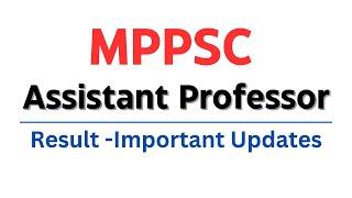 MPPSC Assistant Professor Result Updates  MP Assistant Professor 2024 Result Latest News High Court