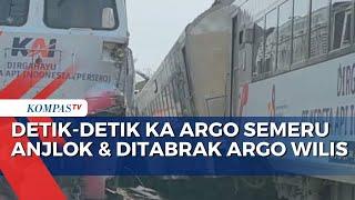 Setelah Anjlok Kereta Argo Semeru Ditabrak KA Argo Wilis dari Arah Bandung