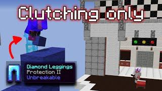 clutching only challenge hypixel bedwars