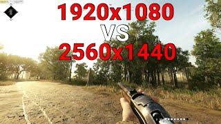 Hunt Showdown 1920x1080 vs 2560x1440 SHARPEN COMPARISON