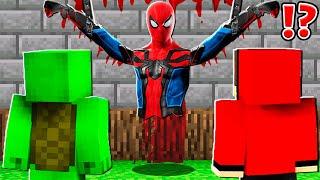 What HAPPENED with Creepy Spider Man ? MIKEY and JJ vs Superhero  - in Minecraft Maizen