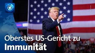 Oberstes US-Gericht Trump genießt Teil-Immunität