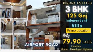 3BHK Ready To Move 125 Gaj  Villa  in 79.90 Only   Independent House    Chandigarh Highway