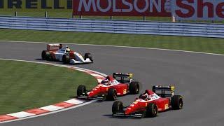 Ayton Senna Gerhard Berger & Alesi Battle Hard at the start of the Canadian GP. Assetto Corsa F1