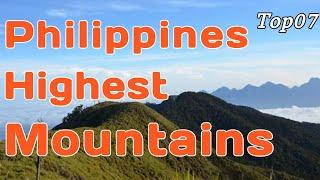 Filippinning eng baland toglari  The highest mountains in the Philippines