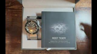 Reef Tiger Shark Ocean Fifty Fathoms Homage Unboxing - Better than Blancpain x Swatch Scuba Fifty?