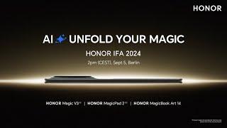 HONOR IFA2024 Global Launch Event Berlin