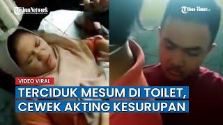 Sepasang Kekasih Digerebek Mesum di Toilet Cewek Langsung Akting Kesurupan Cowoknya Pasang Celana