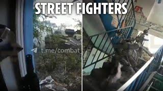 Dramatic POV footage shows Ukrainian special ops battling Russian troops in intense urban warfare