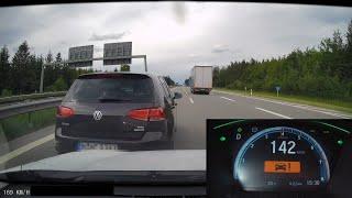 Autobahn emergency braking at 200 kmh