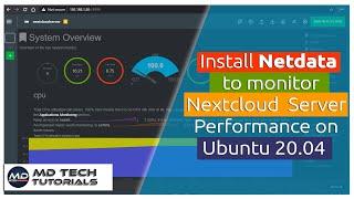 How to Monitor Nextcloud Server Performance Using Netdata on Ubuntu Server 20 04.
