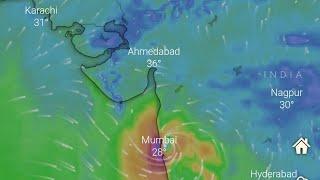 mumbai cyclone II Mumbai Cyclone 2023 Live Status  How to use windy app and website 2023