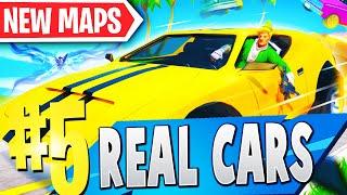 TOP 5 Best CAR RACING Creative Maps In Fortnite  Fortnite Car Map CODES NEW CARS