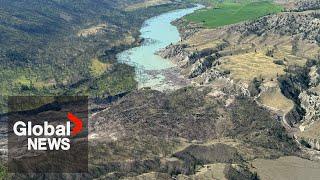 BC landslide Fears of giant water gush in Chilcotin River rise