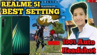 Realme 5i free fire sensitivity  realme 5i dpi setting  best setting realme 5i #mratulyt #freefire