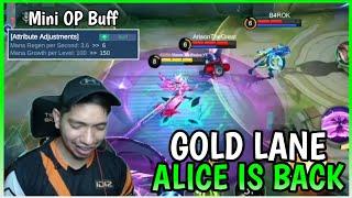 Why Alice Gold Lane is back in the META  Alice Gameplay  MLBB