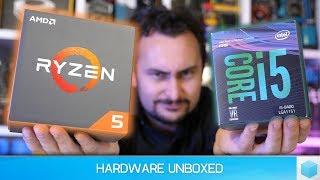 Intel Core i5-8400 B360 vs. AMD Ryzen 5 1600 B350