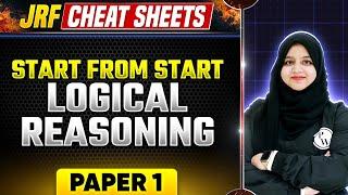 UGC NET Paper 1  Start from Start- Logical Reasoning for UGC NET Exam 2024  UGC NET PW